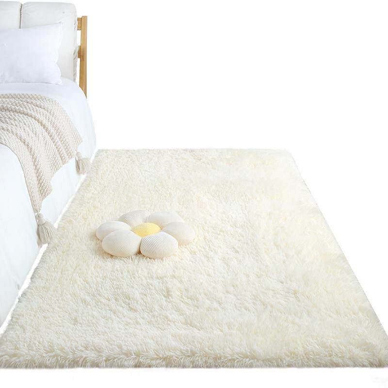 地毯卧室床边毯女生房间装饰网红拍照毯日系公主风白色长毛地板垫,淘宝优惠券,粉丝福利购,淘宝优惠卷