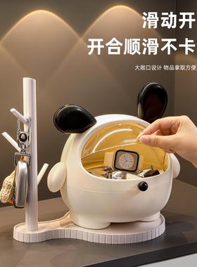 欢迎回家可爱小狗摆件入户玄关钥匙收纳装饰品电视柜乔迁新居礼物