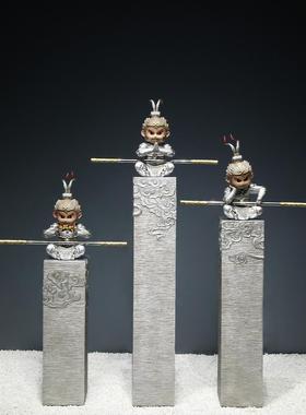 新中式客厅玄关家居装饰齐天大圣办公室领导高档落地大摆件孙悟空