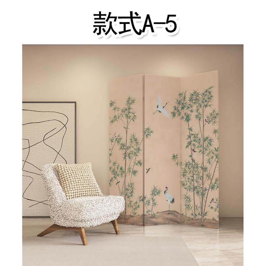 定制屏风移动折叠法式中古风客厅隔断网红直播背景卧室遮挡摄影墙 - 图3