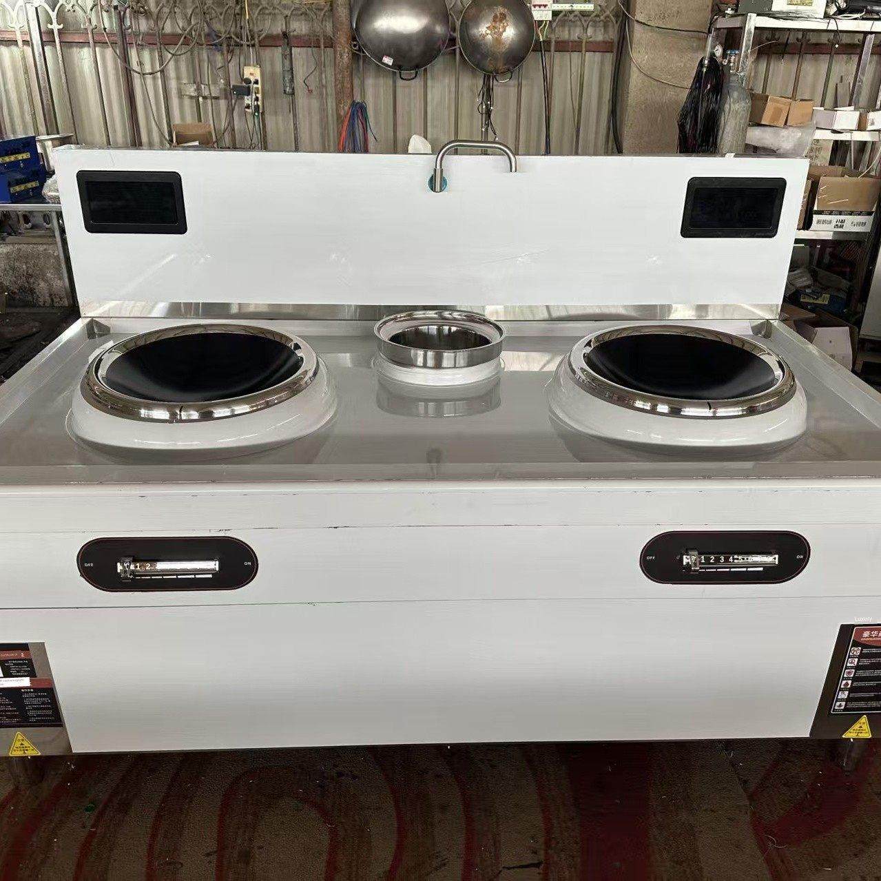 商用电磁炉大功率15Kw酒店柜式电加热双锅电磁炉厨房设备单温,淘宝优惠券,粉丝福利购,淘宝优惠卷