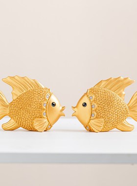 乔迁新居礼品年年有鱼轻奢摆件创意家居客厅酒柜电视柜招财装饰品