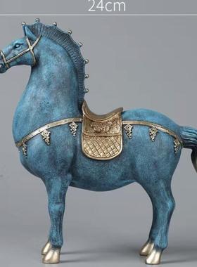 唐马工艺品家居摆件客厅酒柜电视柜办公室装饰品开业招财玄关礼品