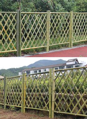 竹篱笆围栏竹围栏民宿庭院户外园艺栅栏实木花园围墙栏杆现货