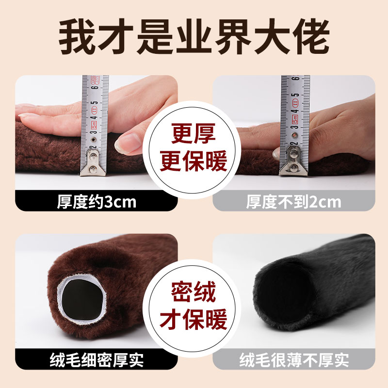 新款车把套冬季把手套防寒护手防滑毛绒保暖通用 - 图3