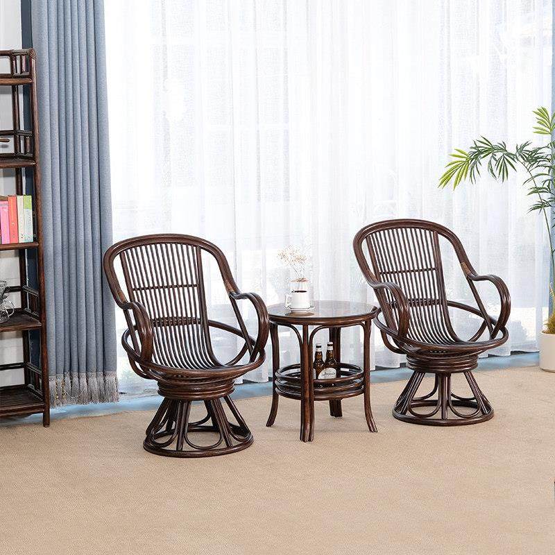 藤椅子靠背椅天然真藤家用转椅滕编椅子小椅子阳台老人椅久坐舒适,淘宝优惠券,粉丝福利购,淘宝优惠卷