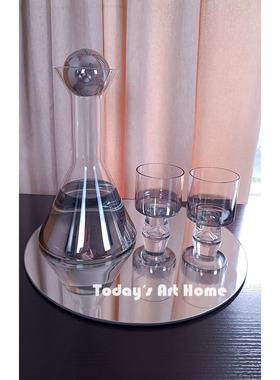 轻奢酒具组套大容量水壶家用酒壶酒吧分酒器法式红酒杯样板房摆件