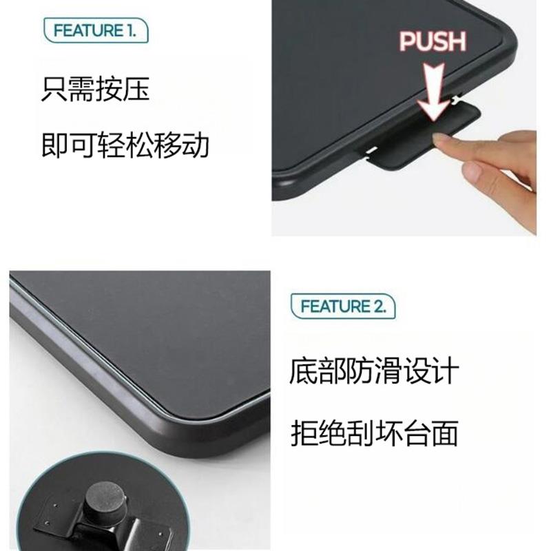 家用厨房可携式重物电器电饭锅煲咖啡机360度移动托 讬盘置物架 - 图0