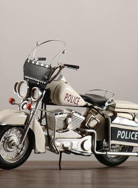 新品哈雷摩托车轻奢工业风