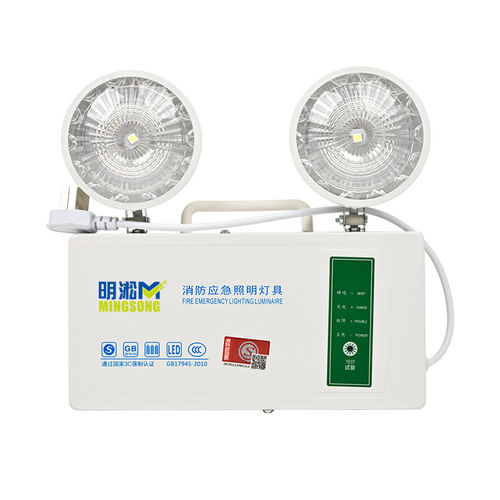 LED消防应急灯双头安全出口灯插电式紧急照明疏散标示备用照明 - 图3