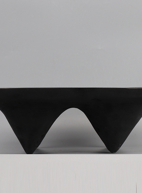 新中式日式侘寂风创意托盘胡茶盘碳化黑色木盘子家居软装饰品摆件