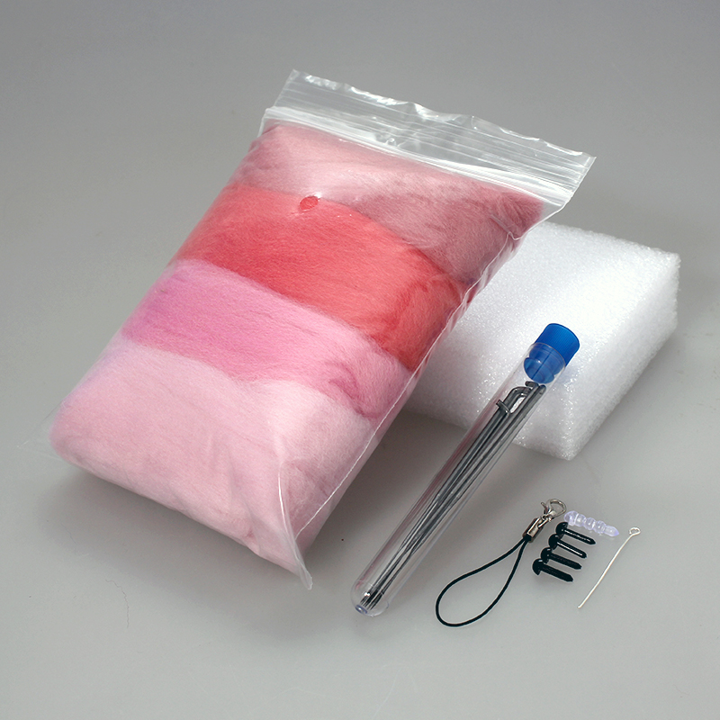 羊毛毡戳戳乐材料包工具套装66S羊毛针毡湿毡手工羊毛条毡毛玩偶 - 图2