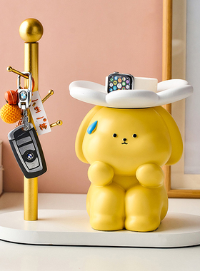 可爱兔子入户玄关钥匙收纳摆件家居装H饰品客厅桌面乔迁新居礼物