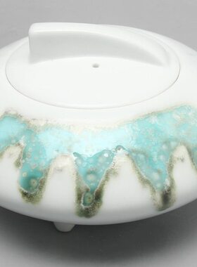 茶招待室茶杯托盘功夫茶具饰品陶瓷摆件样板间软装茶壶文化新中式