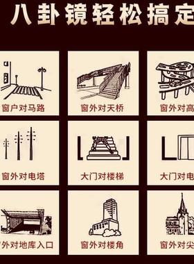 道开太极八卦镜五岳真形图紫薇讳解房屋问题不利影响增加磁场