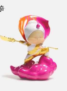 稀奇艺术《平步青云》办公室雕塑摆件创意家居轻奢饰品武财神关羽