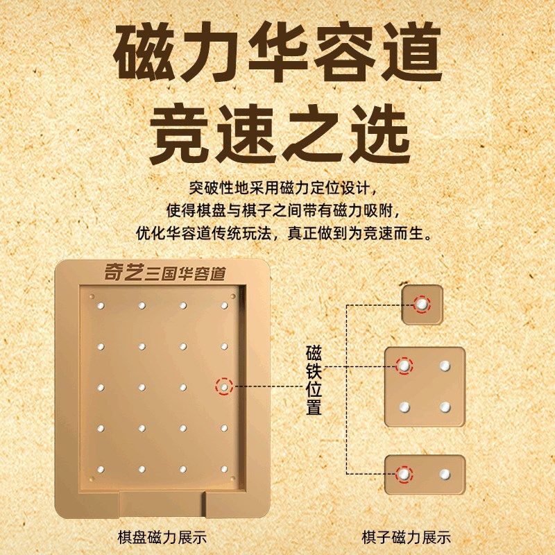 奇艺磁力版三国数字华容道滑动拼图儿童益智玩具小学生比赛专用,淘宝优惠券,粉丝福利购,淘宝优惠卷