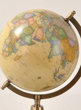 印度进口纯铜环球美国创意书房桌面装饰摆件家居道具陈设