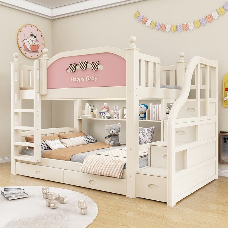 加粗实木高低床上下床成人两层床子母床上下铺床儿童双层床母子床,淘宝优惠券,粉丝福利购,淘宝优惠卷