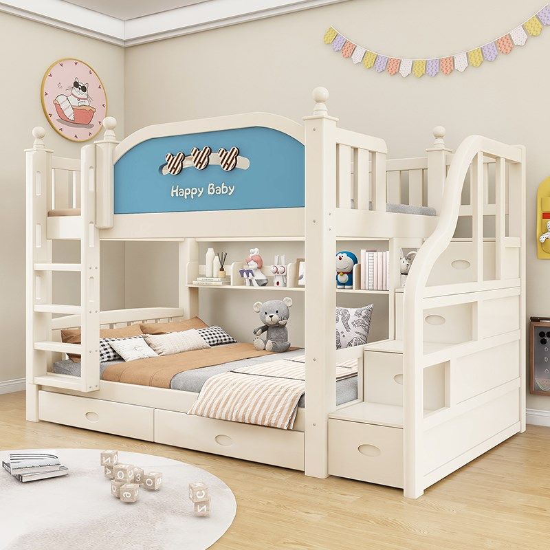 加粗实木高低床上下床成人两层床子母床上下铺床儿童双层床母子床,淘宝优惠券,粉丝福利购,淘宝优惠卷