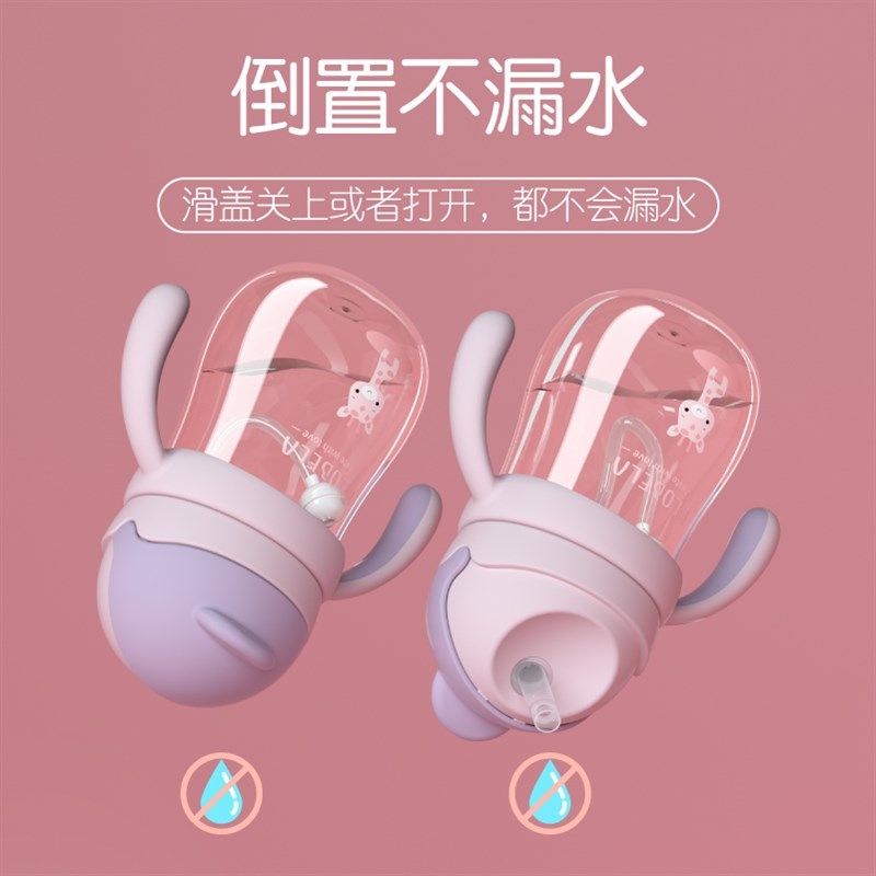 可拉贝拉学饮杯宝宝婴儿水杯吸管杯 儿童6个月以上鸭嘴杯喝水防呛,淘宝优惠券,粉丝福利购,淘宝优惠卷