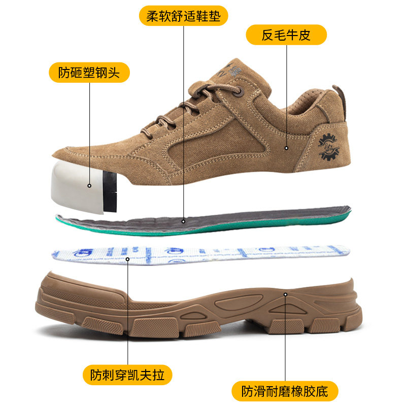 劳保鞋男士防砸防刺穿工作电焊工夏季透气防臭轻便带钢板安全工地,淘宝优惠券,粉丝福利购,淘宝优惠卷