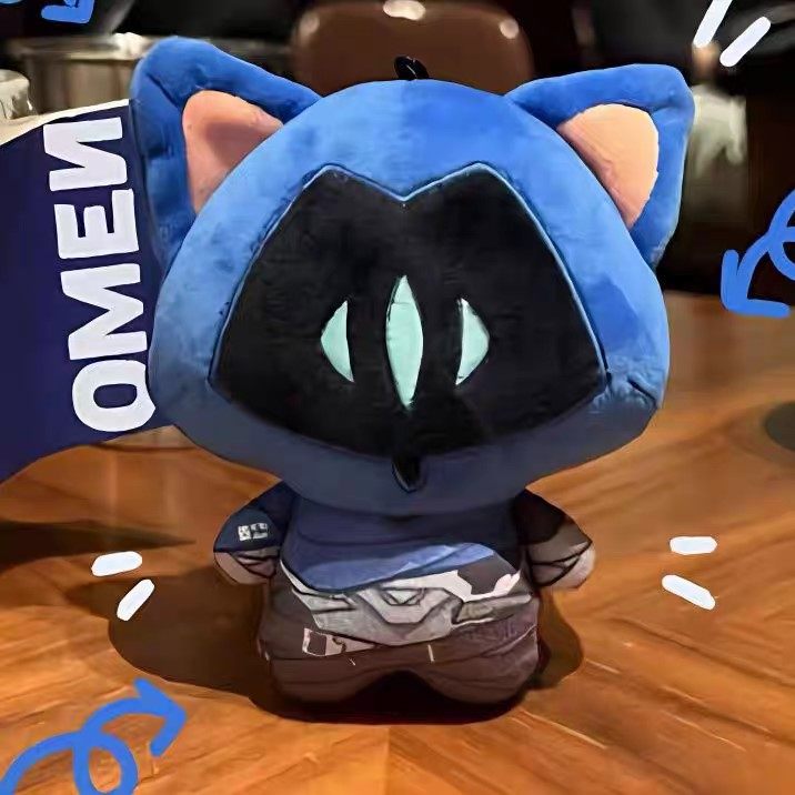 【现货】无畏契约幽影猫猫瓦罗兰特挂件OMEN玩偶同人周边礼物毛绒