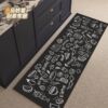 American kitchen mat, household long strip floor mat, diatom mud, water-absorbent, oil-proof, dirt-resistant, wipeable, no-wash, anti-fall carpet