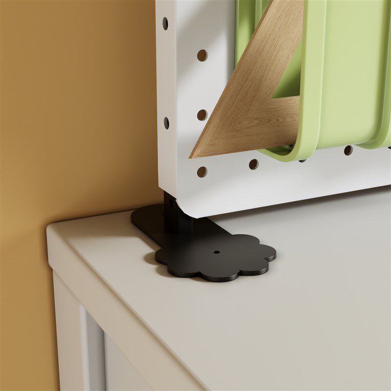 Desktop rack hole i board storage and organization study desk partition bezel table desk desk punch-free stand