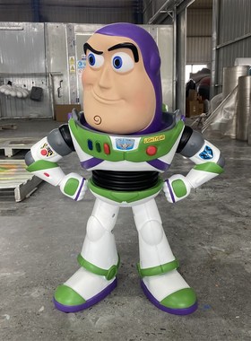 玩具总动员网红卡通胡迪巴斯光年客厅家居装饰公仔玻璃钢雕塑摆件