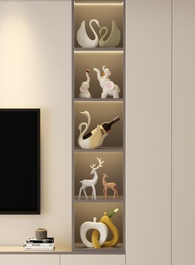 新房子电视柜酒柜软装摆件高级感客厅展示柜餐边柜家里装饰品摆设