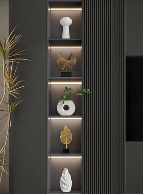 现代简约轻奢电视柜摆件客厅酒柜展示柜高端大气办公室装饰品摆设