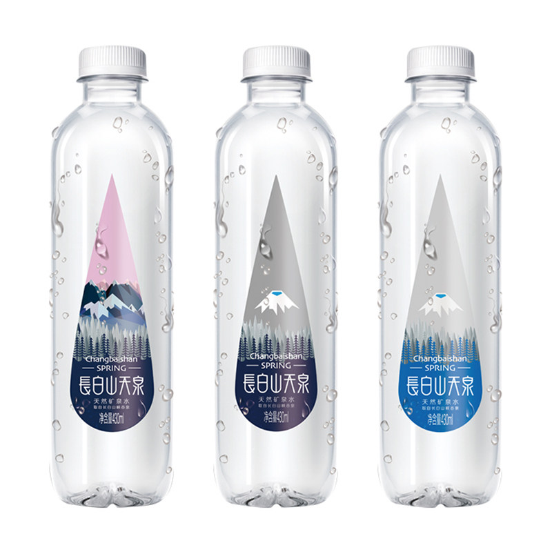 长白山天泉偏硅酸型天然矿泉水 430ml*15瓶整箱装 弱碱性饮用水