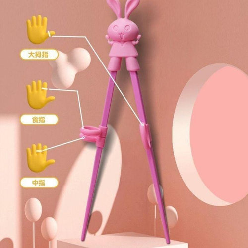 大儿童专用实木学习筷子矫正器 筷子辅助器训练筷子指环套5-6-9岁 - 图1