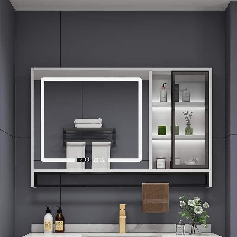 实木智能浴室镜柜化妆室挂墙式洗手间镜子收纳一体镜柜单独置物架,淘宝优惠券,粉丝福利购,淘宝优惠卷