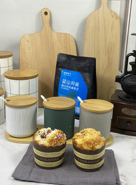 样板房软装厨房样板间摆件咖x啡壶菜谱组合面包蔬菜北欧式装饰品