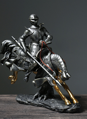 欧式复古骑士摆设客厅酒吧装饰品创意礼物罗马铠甲勇士.摆件工艺