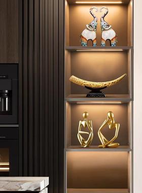 高档轻奢酒柜装饰品摆件家居玄关客厅电视柜办公室桌面书架工艺品