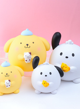 新款滚滚海蒂兔可爱大号收纳存钱罐搪胶防摔儿童生日节.日礼物摆