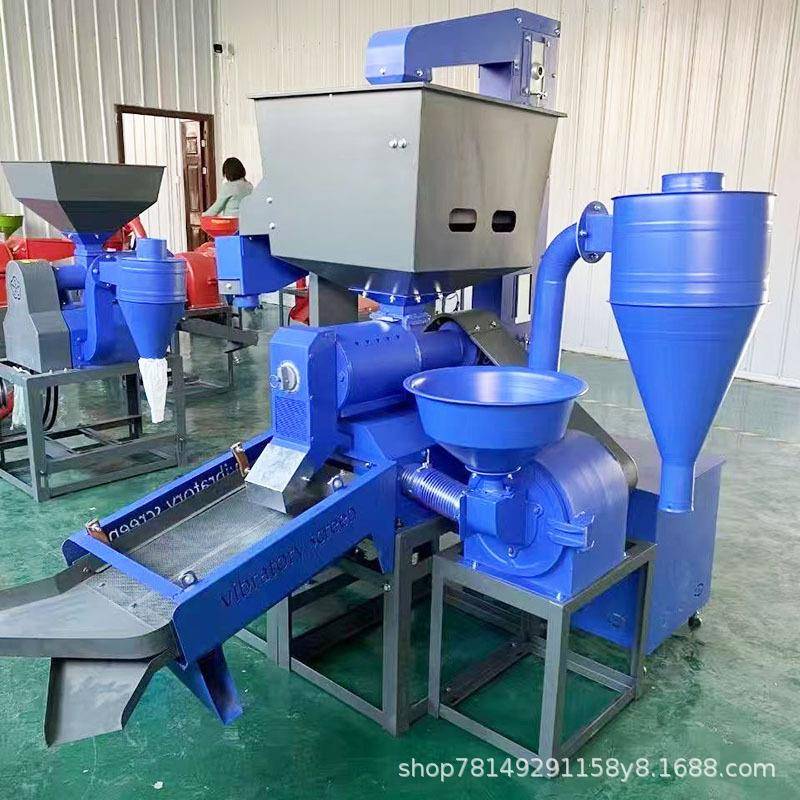 80商用600kg/时产能碾米机柴油电机两用稻谷剥谷机玉米大米碾米机 - 图0
