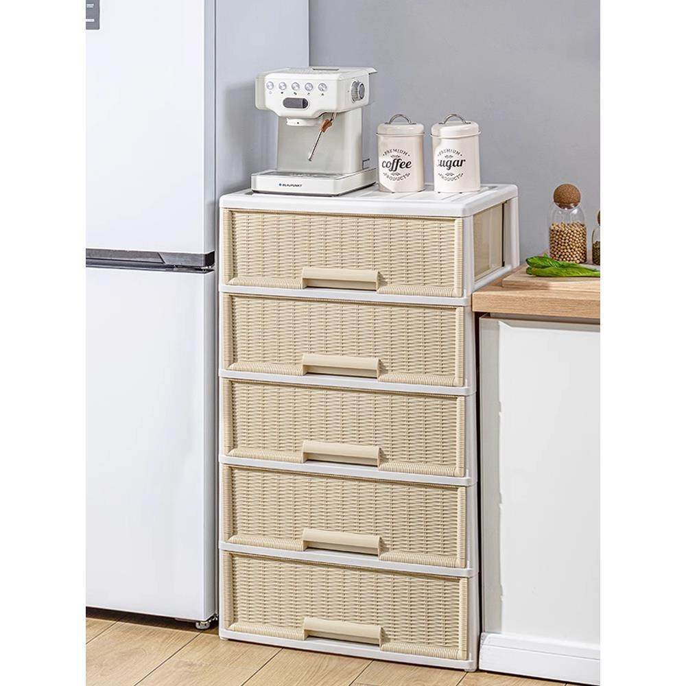 多层抽屉式收纳柜家用客厅卧室宿舍彷藤储物整理箱零食床头抽屉柜,淘宝优惠券,粉丝福利购,淘宝优惠卷