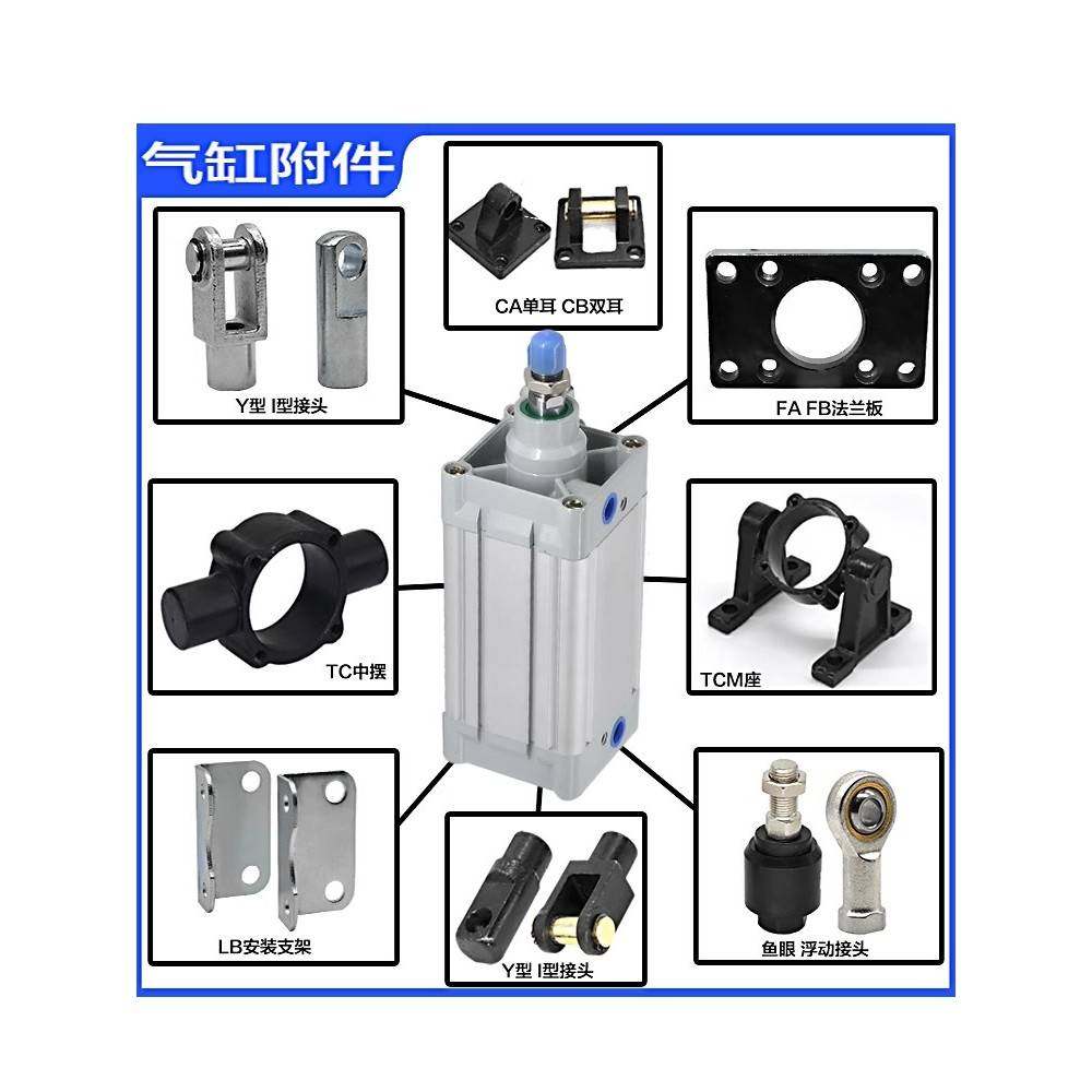 需定制FESTO费斯托标准气缸DNC32/40/50/63/80/100-25-50-75-100- - 图2