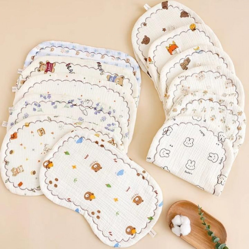 婴儿枕头0到6个月初生宝宝平枕纯棉纱布夏季透气新生儿童云片枕垫,淘宝优惠券,粉丝福利购,淘宝优惠卷