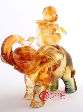 琉璃摆件封侯拜相创意家居办公桌饰品生肖猴长辈朋友生日升迁礼物