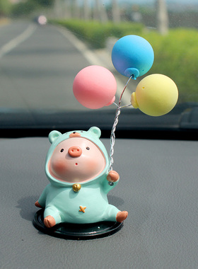 网红小鸭子摆件可爱汽车载内装饰树脂公仔L新款创意中控台男女礼