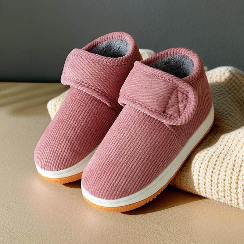 冬季牛筋底男童棉鞋加厚底防滑居家室内外魔术贴居家保暖棉拖鞋女,淘宝优惠券,粉丝福利购,淘宝优惠卷