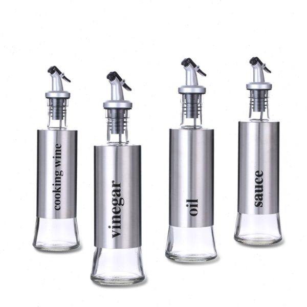 宴 玻璃不锈钢心酱油料酒家用油壶油壶厨房防漏醋壶调味瓶瓶油瓶,淘宝优惠券,粉丝福利购,淘宝优惠卷
