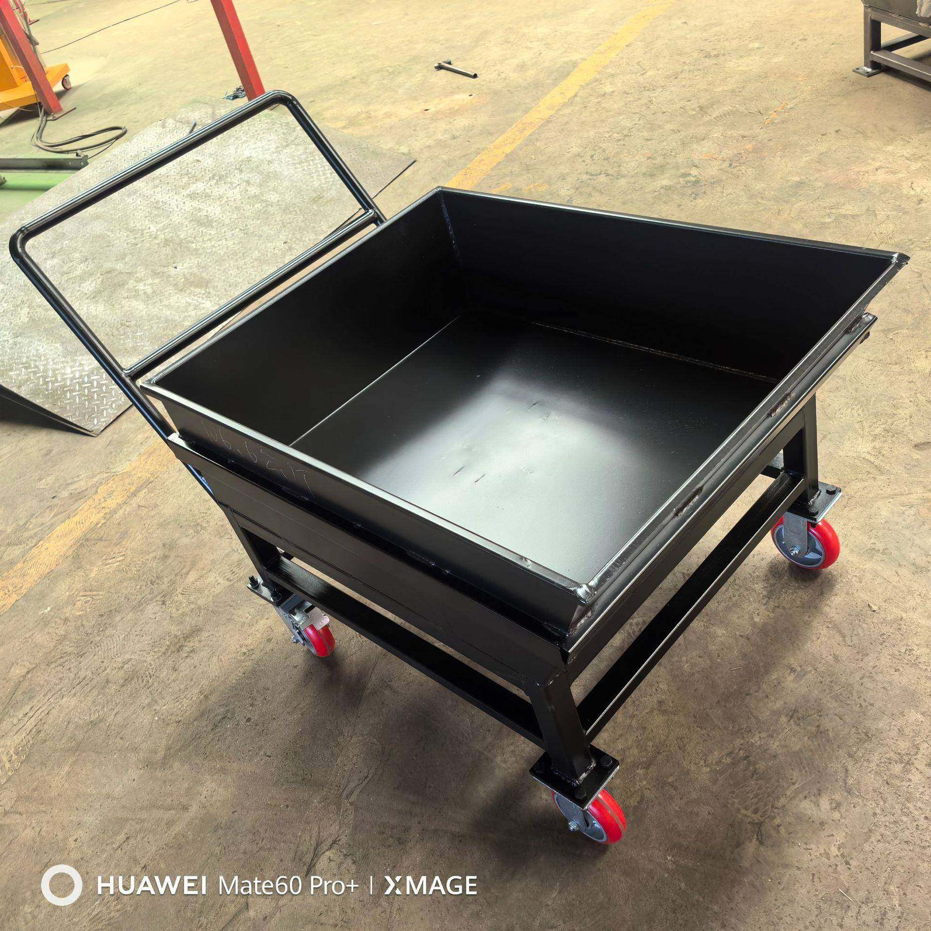 工业铁屑箱铁箱物料收集运输车加厚金属铁皮车机床排屑机专用小车,淘宝优惠券,粉丝福利购,淘宝优惠卷