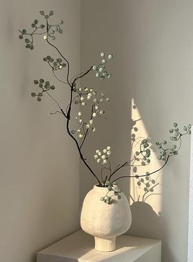 轻奢高级中古风仿真花仿真绿植室内假花餐桌花摆设客厅装饰花摆件