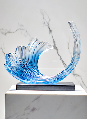 乘风破浪摆件酒柜电视柜现代轻奢客厅家居玄关办公U室桌面软装饰